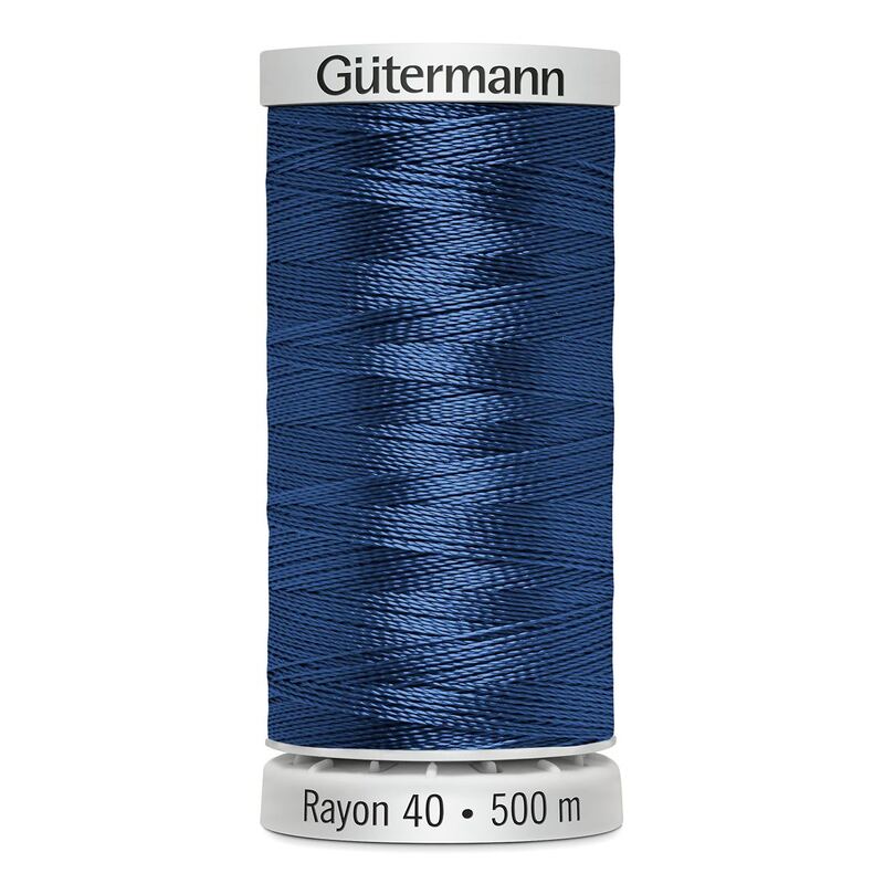 Gutermann Rayon 40 #1076 ROYAL BLUE, 500m Machine Embroidery Thread