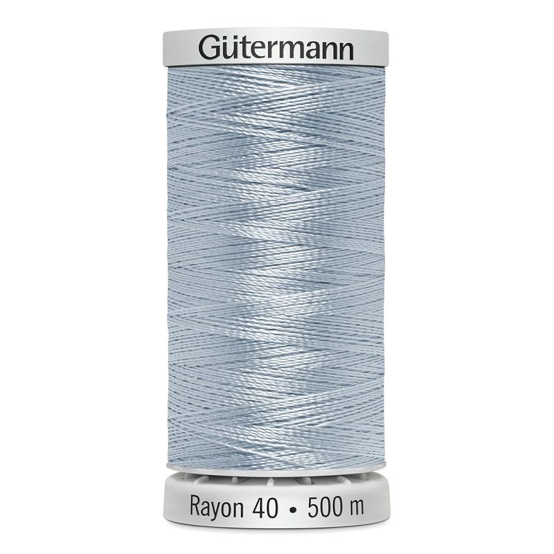Gutermann Rayon 40 #1151 POWDER TINT BLUE, 500m Machine Embroidery Thread