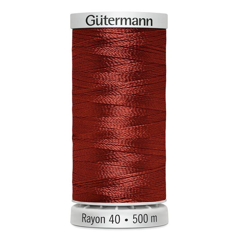 Gutermann Rayon 40 #1181 RUST, 500m Machine Embroidery Thread