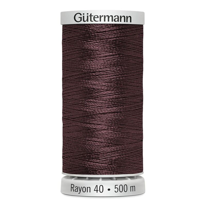 Gutermann Rayon 40 #1214, MEDIUM CHESTNUT, 500m Machine Embroidery Thread