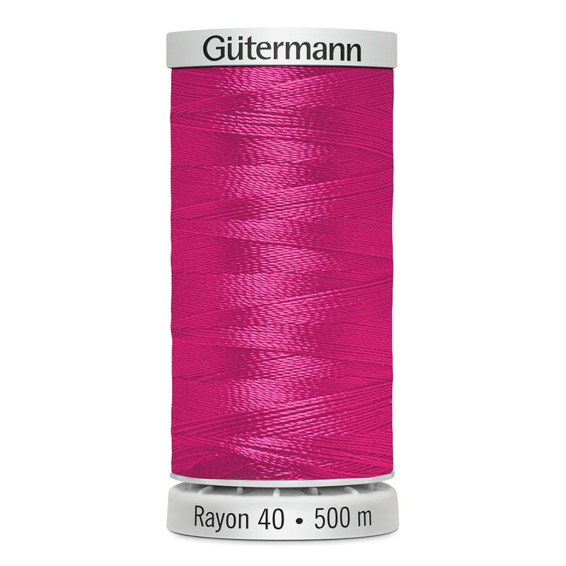 Gutermann Rayon 40 #1231 MEDIUM ROSE, 500m Machine Embroidery Thread