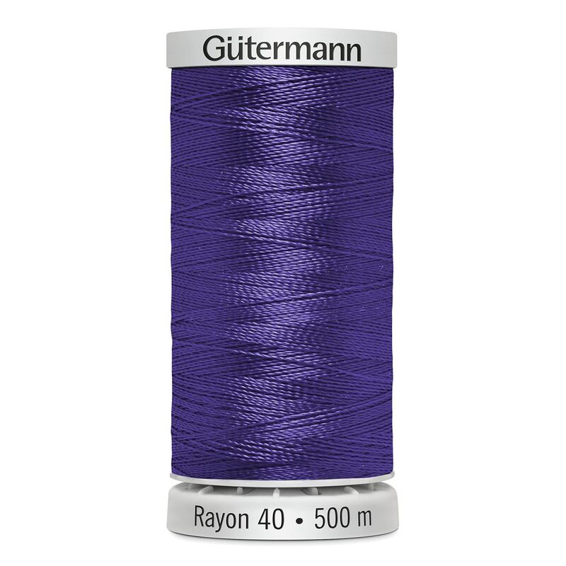 Gutermann Rayon 40 #1235 DEEP PURPLE, 500m Machine Embroidery Thread