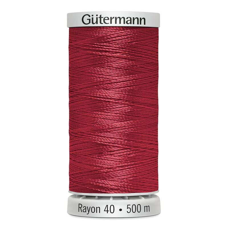 Gutermann Rayon 40 #1257 DEEP CORAL, 500m Machine Embroidery Thread