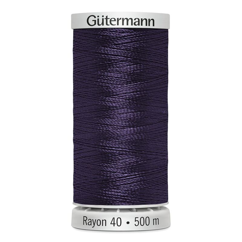 Gutermann Rayon 40 #1299 PURPLE SHADOW, 500m Machine Embroidery Thread