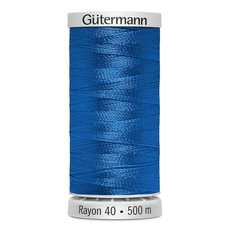 Gutermann Rayon 40 #1534 SAPPHIRE, 500m Machine Embroidery Thread