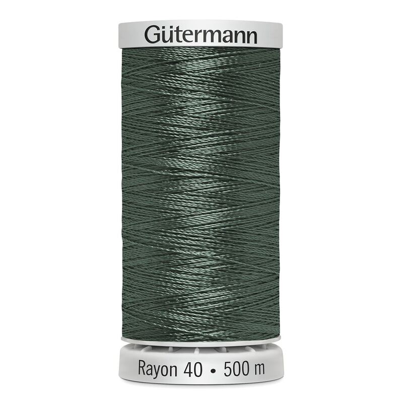 Gutermann Rayon 40 #1552 DARK DESERT CACTUS, 500m Machine Embroidery Thread