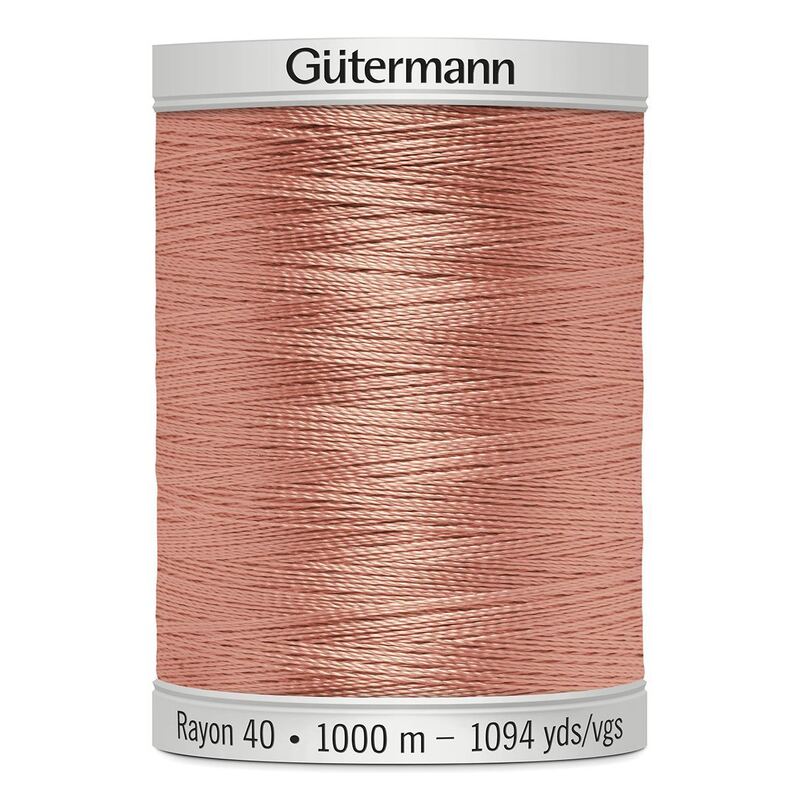 Gutermann Rayon 40 #1019 PEACH, 1000m Machine Embroidery Thread