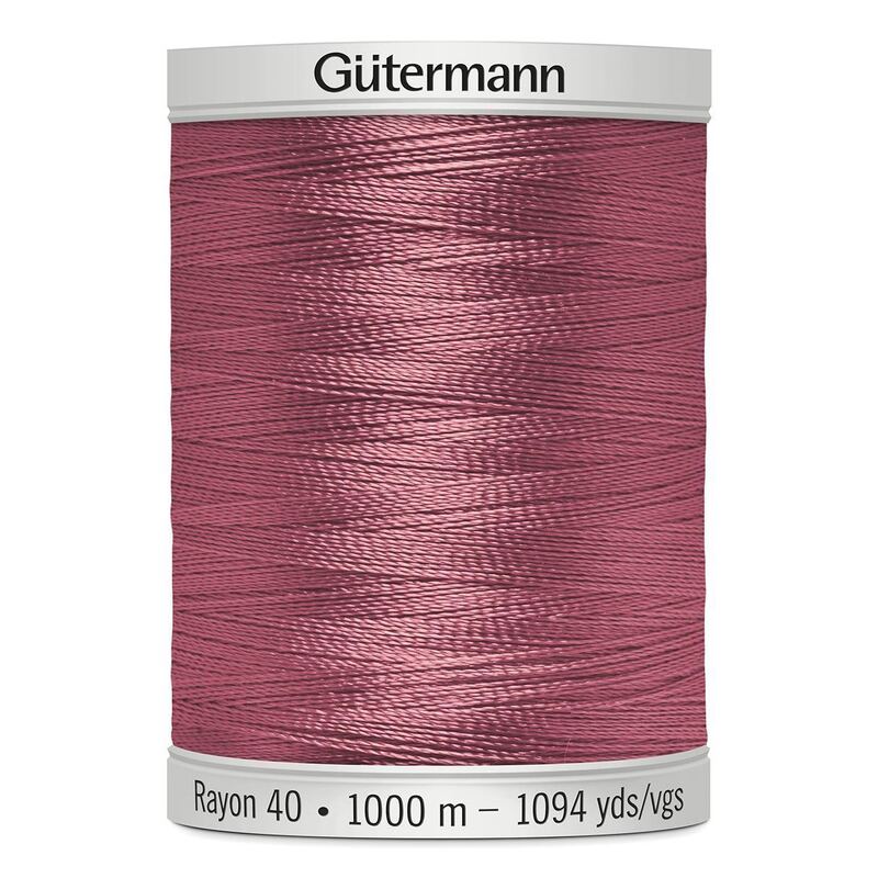 Gutermann Rayon 40 #1119 DARK MAUVE, 1000m Machine Embroidery Thread