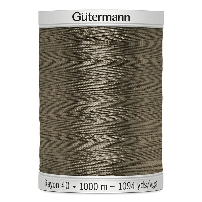 Gutermann Rayon 40 #1180 MEDIUN TAUPE, 1000m Machine Embroidery Thread