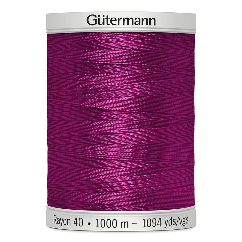 Gutermann Rayon 40 #1191 DARK ROSE, 1000m Machine Embroidery Thread
