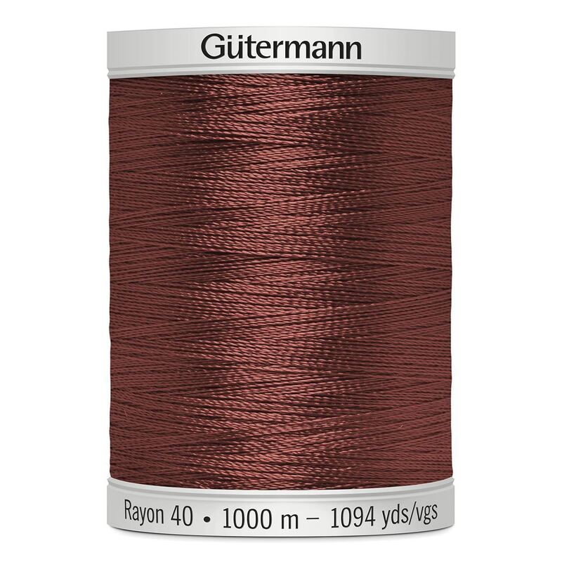 Gutermann Rayon 40 #1216 MEDIUM MAPLE, 1000m Machine Embroidery Thread