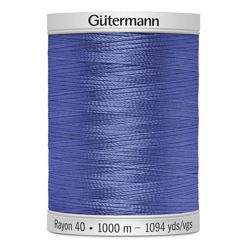 Gutermann Rayon 40 #1226 DARK PERIWINKLE, 1000m Machine Embroidery Thread