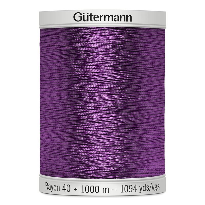 Gutermann Rayon 40 #1255 DEEP ORCHID, 1000m Machine Embroidery Thread