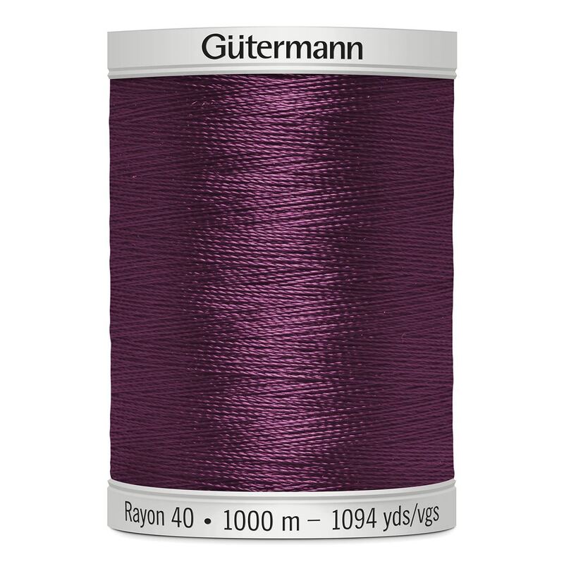 Gutermann Rayon 40 #1545 PURPLE ACCENT, 1000m Machine Embroidery Thread