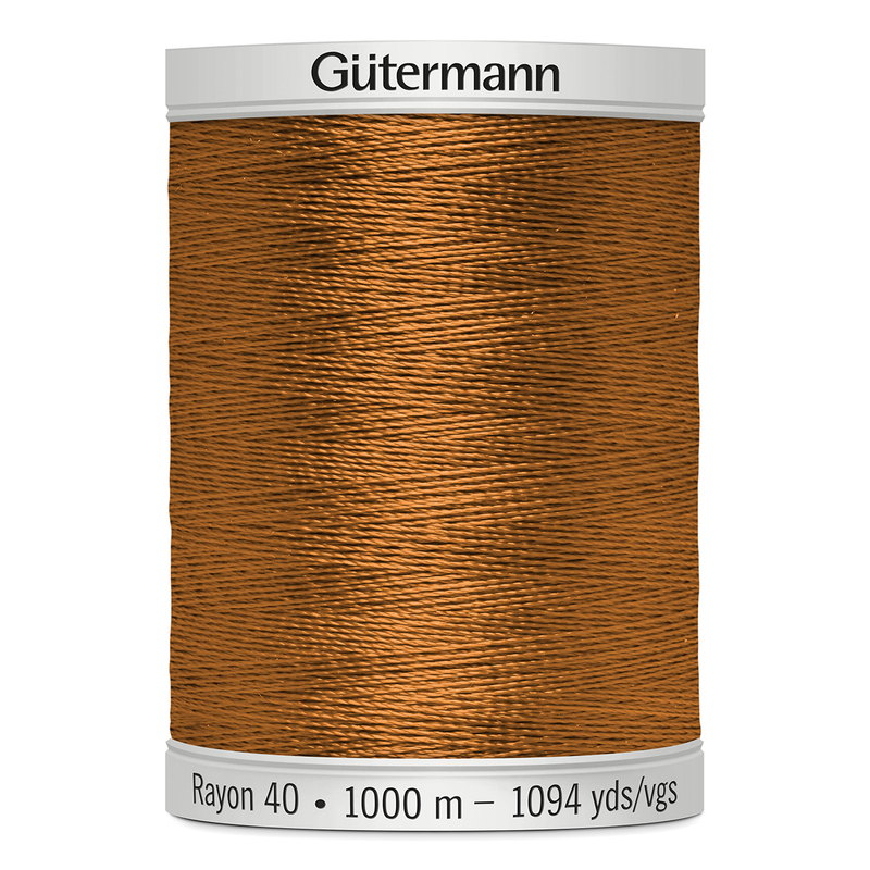 Gutermann Rayon 40 #568 CINNAMON, 1000m Machine Embroidery Thread