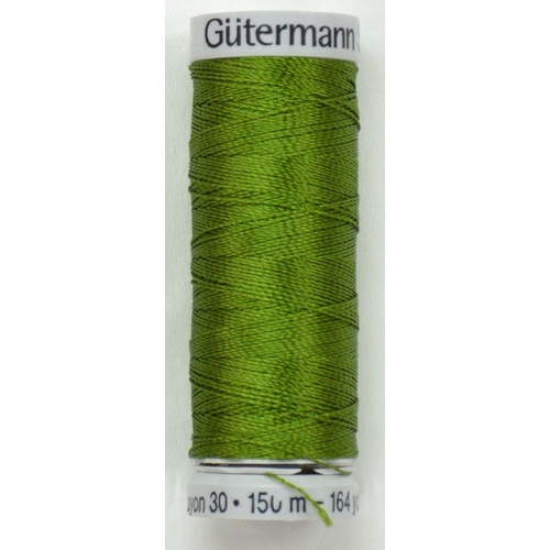 Gutermann Rayon 30, #1176 MEDIUM AVOCADO, 150m Machine Embroidery Thread