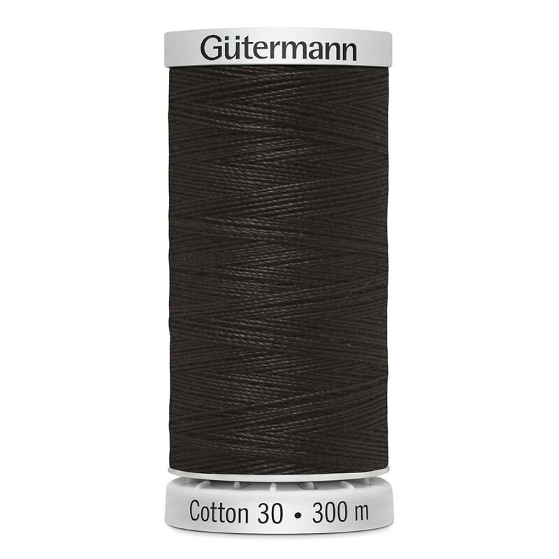 Gutermann Cotton 30 #1131 DARK BROWN 300m Embroidery & Quilting Thread