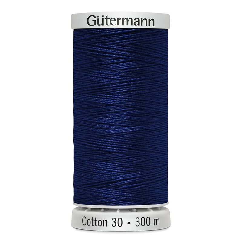 Gutermann Cotton 30 #1199 DARK BLUE 300m Embroidery & Quilting Thread
