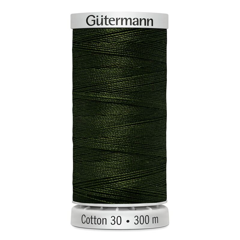 Gutermann Cotton 30 #1271 DARK FERN GREEN 300m Embroidery & Quilting Thread