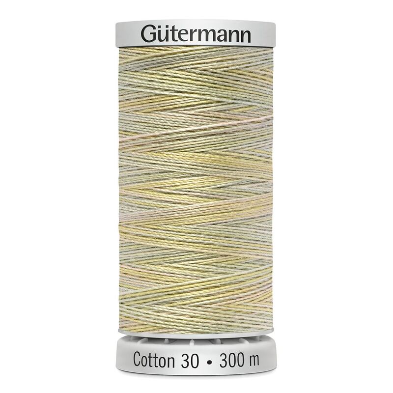 Gutermann Cotton 30 #4012 VARIEGATED PALE YELLOW 300m Embroidery & Quilting Thread