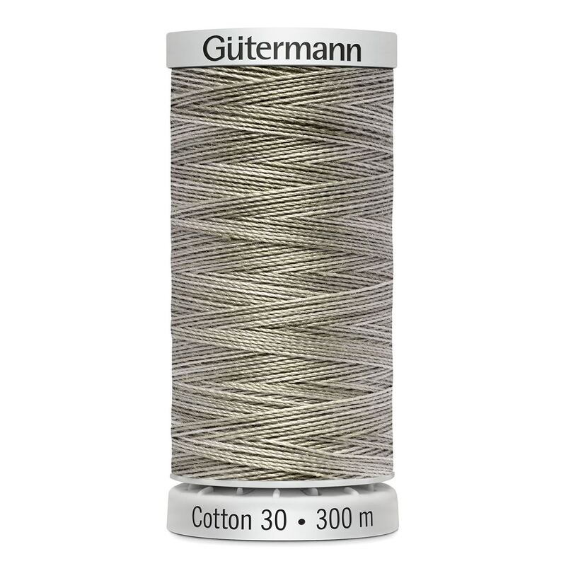 Gutermann Cotton 30 #4027 VARIEGATED GREY BROWN 300m Embroidery & Quilting Thread