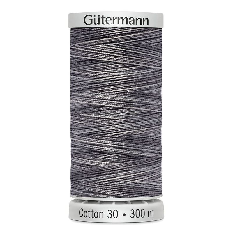 Gutermann Cotton 30 #4028 VARIEGATED GREY 300m Embroidery & Quilting Thread