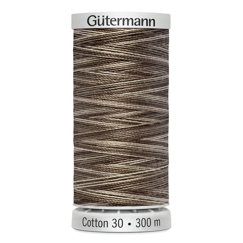 Gutermann Cotton 30 #4036 VARIEGATED BROWN 300m Embroidery & Quilting Thread