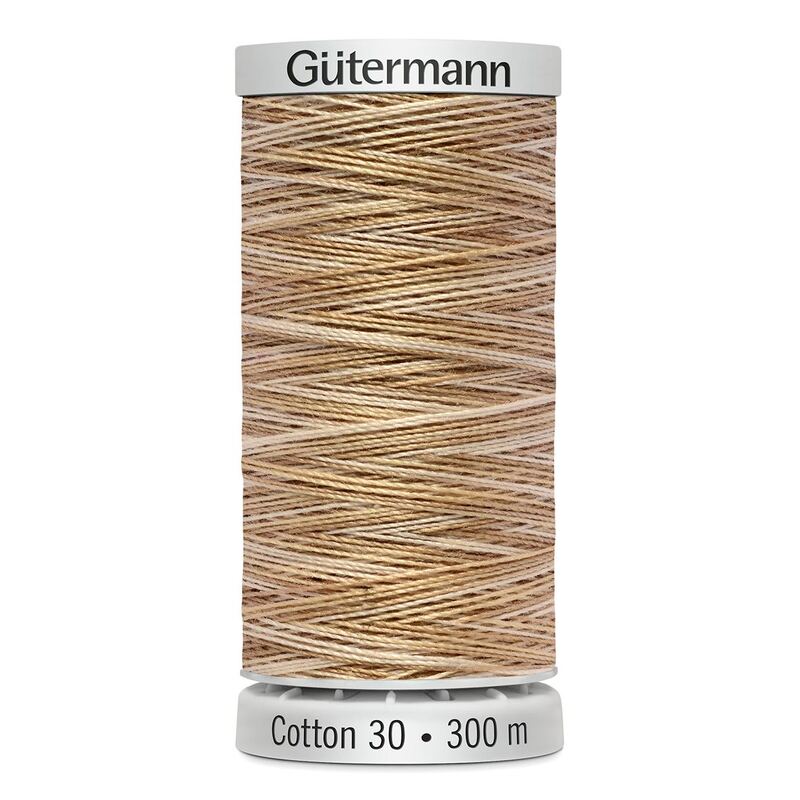 Gutermann Cotton 30 #4040 VARIEGATED BEIGE 300m Embroidery & Quilting Thread