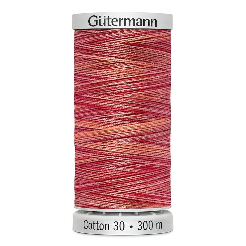 Gutermann Cotton 30 #4061 VARIEGATED ORANGE 300m Embroidery & Quilting Thread