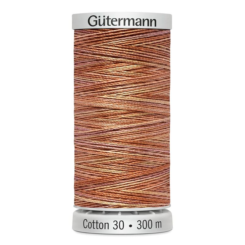 Gutermann Cotton 30 #4066 VARIEGATED ORANGE 300m Embroidery & Quilting Thread