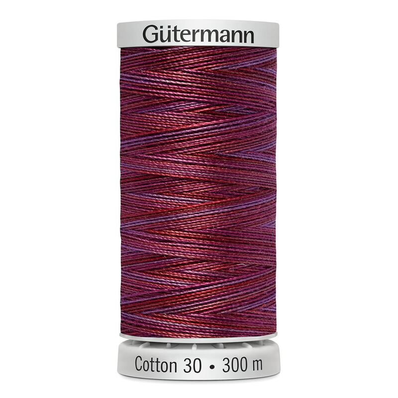 Gutermann Cotton 30 #4067 VARIEGATED ROSE 300m Embroidery & Quilting Thread