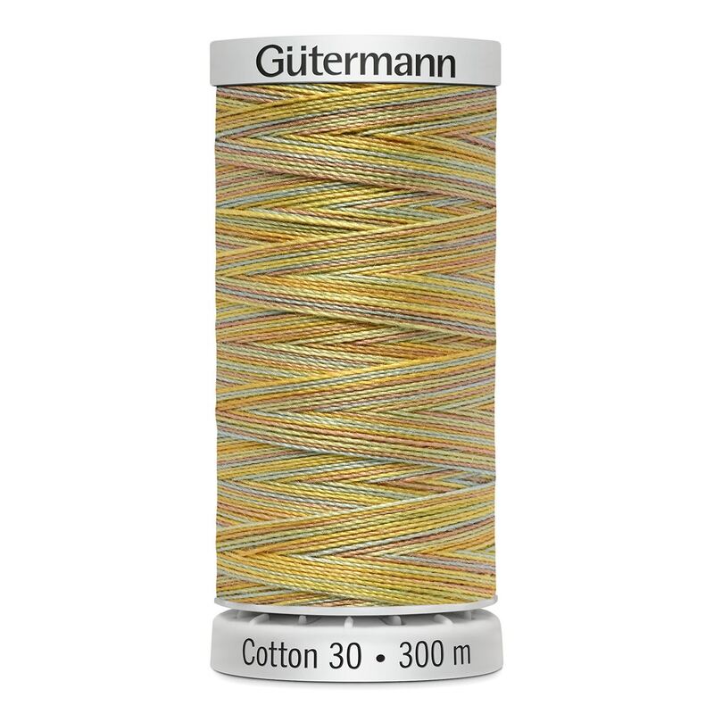 Gutermann Cotton 30 #4077 VARIEGATED YELLOW 300m Embroidery & Quilting Thread
