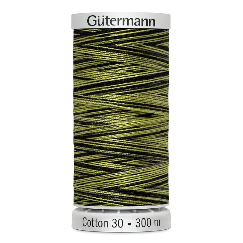 Gutermann Cotton 30 #4089 VARIEGATED YELLOW GREEN 300m Embroidery & Quilting Thread