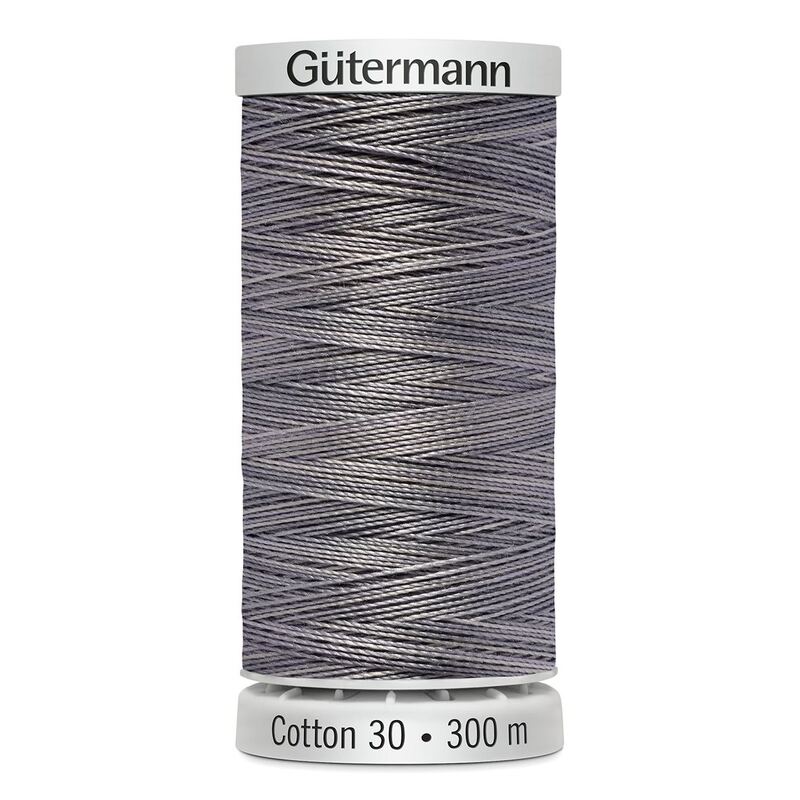 Gutermann Cotton 30 #4094 VARIEGATED GREY MIX 300m Embroidery & Quilting Thread