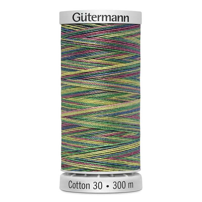 Gutermann Cotton 30 #4115 VARIEGATED MULTICOLOUR 300m Embroidery & Quilting Thread