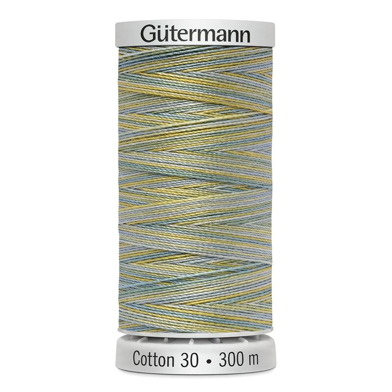 Gutermann Cotton 30 #4125 VARIEGATED YELLOW SKY MIX 300m Embroidery & Quilting Thread