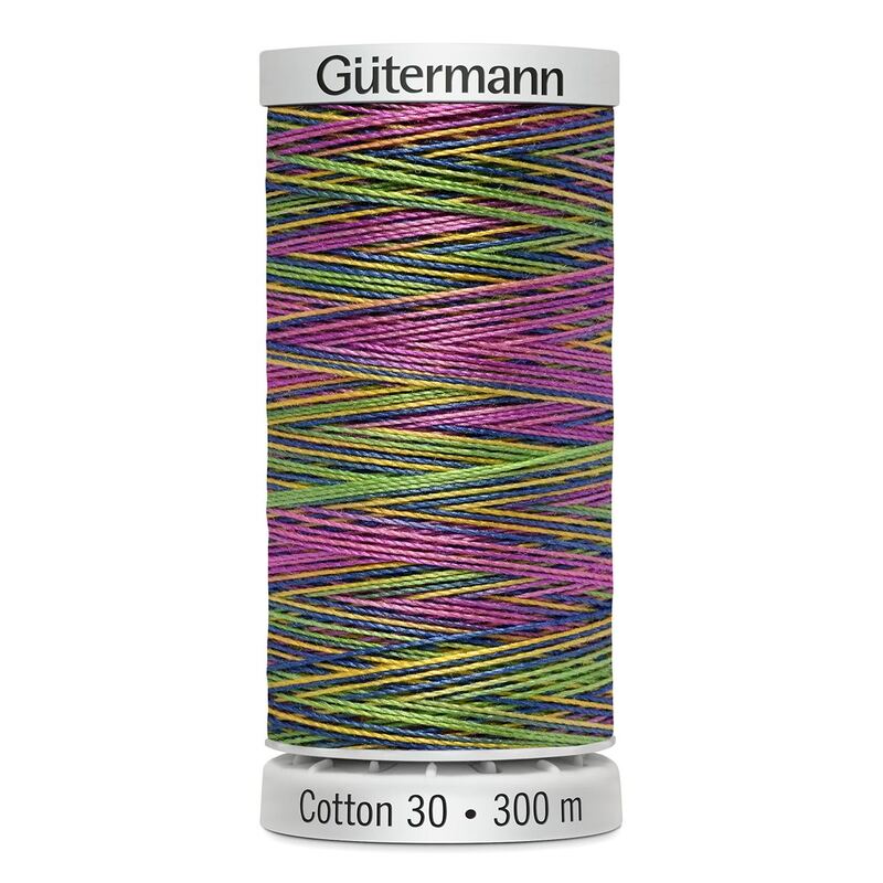 Gutermann Cotton 30 #4126 VARIEGATED 300m Embroidery & Quilting Thread