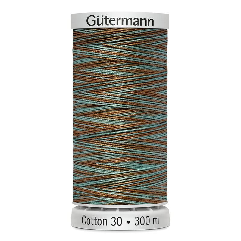 Gutermann Cotton 30 #4131 VARIEGATED BROWN SKY MIX 300m Embroidery & Quilting Thread