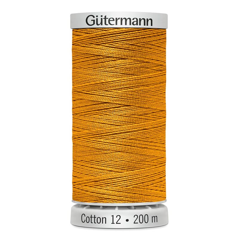 Gutermann Cotton 12 #1024 LIGHT ORANGE 200m Embroidery & Quilting Thread