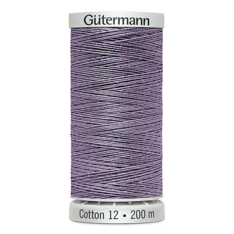 Gutermann Cotton 12 #1032 LIGHT VIOLET 200m Spool Embroidery & Quilting Thread