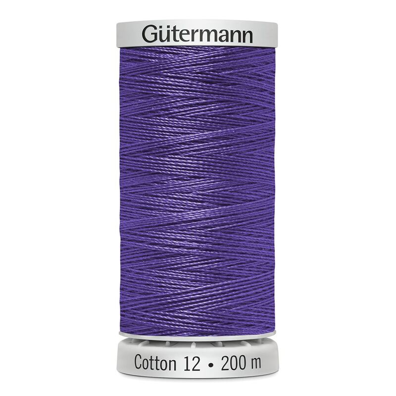Gutermann Cotton 12 #1235 LAVENDER PURPLE 200m Spool Embroidery & Quilting Thread