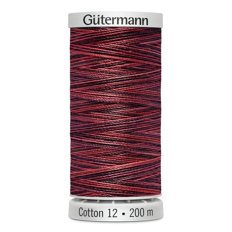 Gutermann Cotton 12 #4007 VARIEGATED SUNSET 200m Embroidery & Quilting Thread