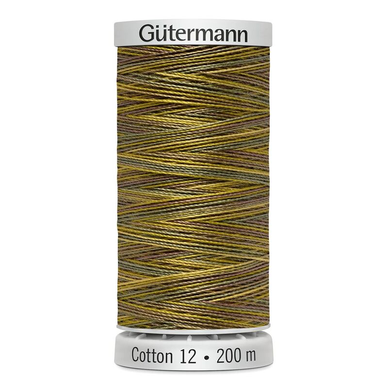Gutermann Cotton 12 #4009 VARIEGATED 200m Spool Embroidery & Quilting Thread