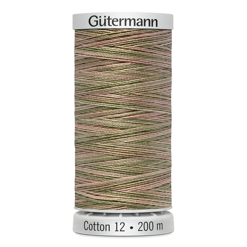 Gutermann Cotton 12 #4026 VARIEGATED 200m Spool Embroidery & Quilting Thread