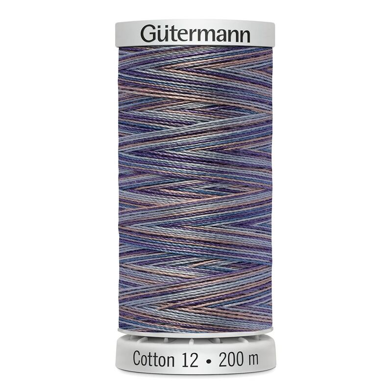 Gutermann Cotton 12 #4031 VARIEGATED 200m Spool Embroidery & Quilting Thread