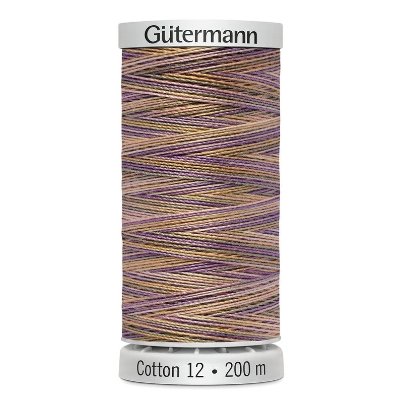 Gutermann Cotton 12 #4103 VARIEGATED 200m Spool Embroidery & Quilting Thread