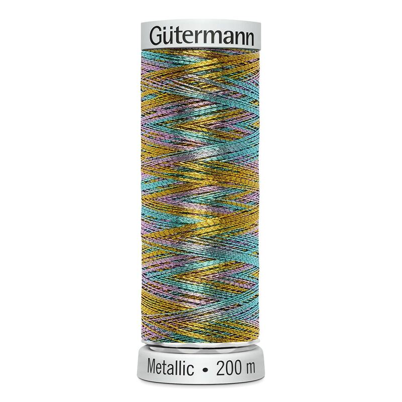 Gutermann Metallic #7024 MULTICOLOUR, 200m Machine Embroidery Thread