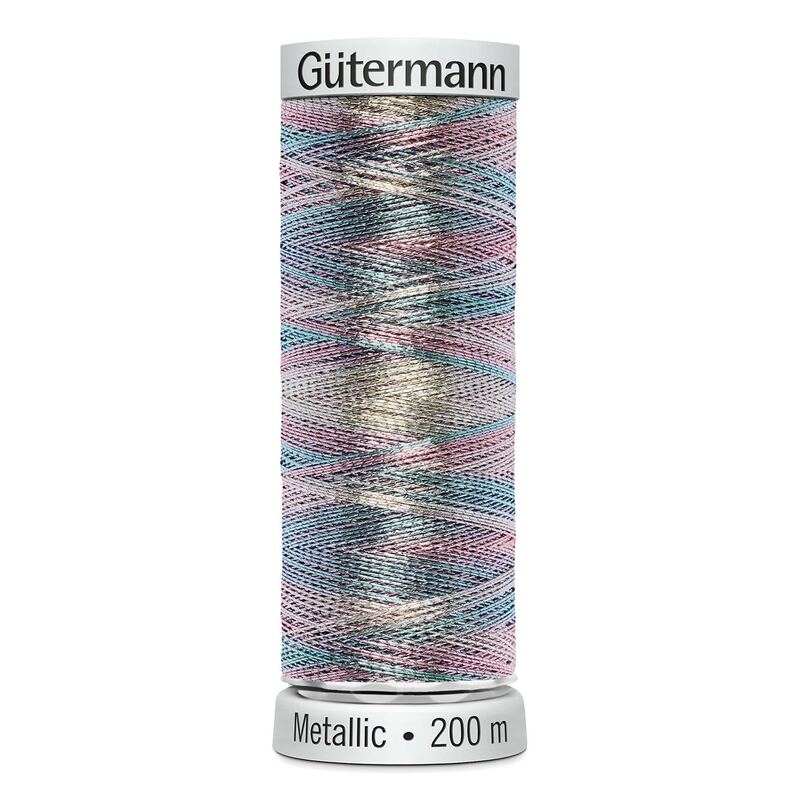 Gutermann Metallic #7026 MULTICOLOUR, 200m Machine Embroidery Thread