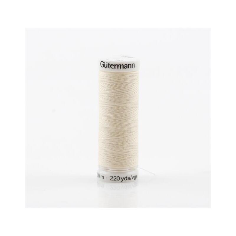 Gutermann Sew-All Thread #1 IVORY, 200m Spool, 100% Polyester