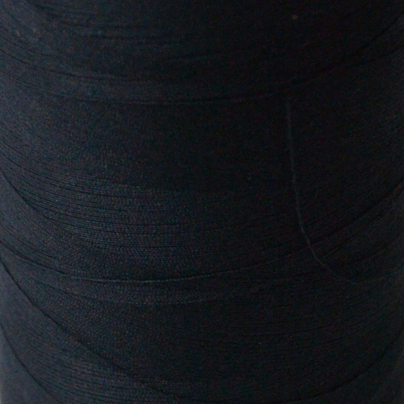 Rasant 50 Thread 5,000m Cone, Polyester Cotton Thread, Colour 4000 BLACK